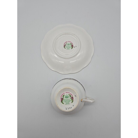 Royal Standard Bonnie Scotland Clan Maclean Tea Cup and Saucer Set - Picture 6 of 11